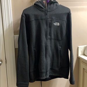 North face zip up hoodie